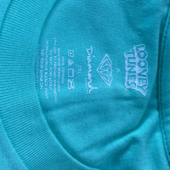 Diamond Supply X Looney Tunes XXL Teal Blue Tee BNWT - Picture 5 of 7